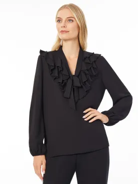 Classic Addison Blouse with Elegant Drape