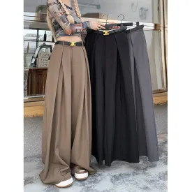 Advbridge work outfits women Fall 2024 This Year Popular Popular Loose High Waist Wide Leg Suit Pants Women's Casual Mopping Long Pants