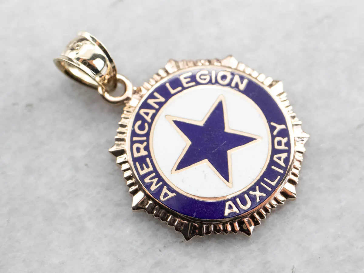 American Legion Auxiliary Gold Fob