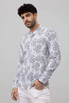 Ancient Paisley Grey Shirt