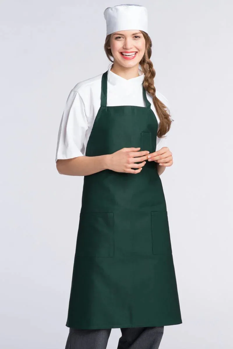 Bib Apron (3 Patch Pocket)