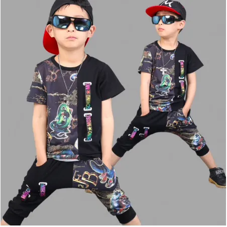 Boys T-Shirt   Cropped Harem Pants  Set- ONLY 3 LEFT !!!