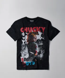 Chucky Vintage Wash Short Sleeve Tee - Dark Grey