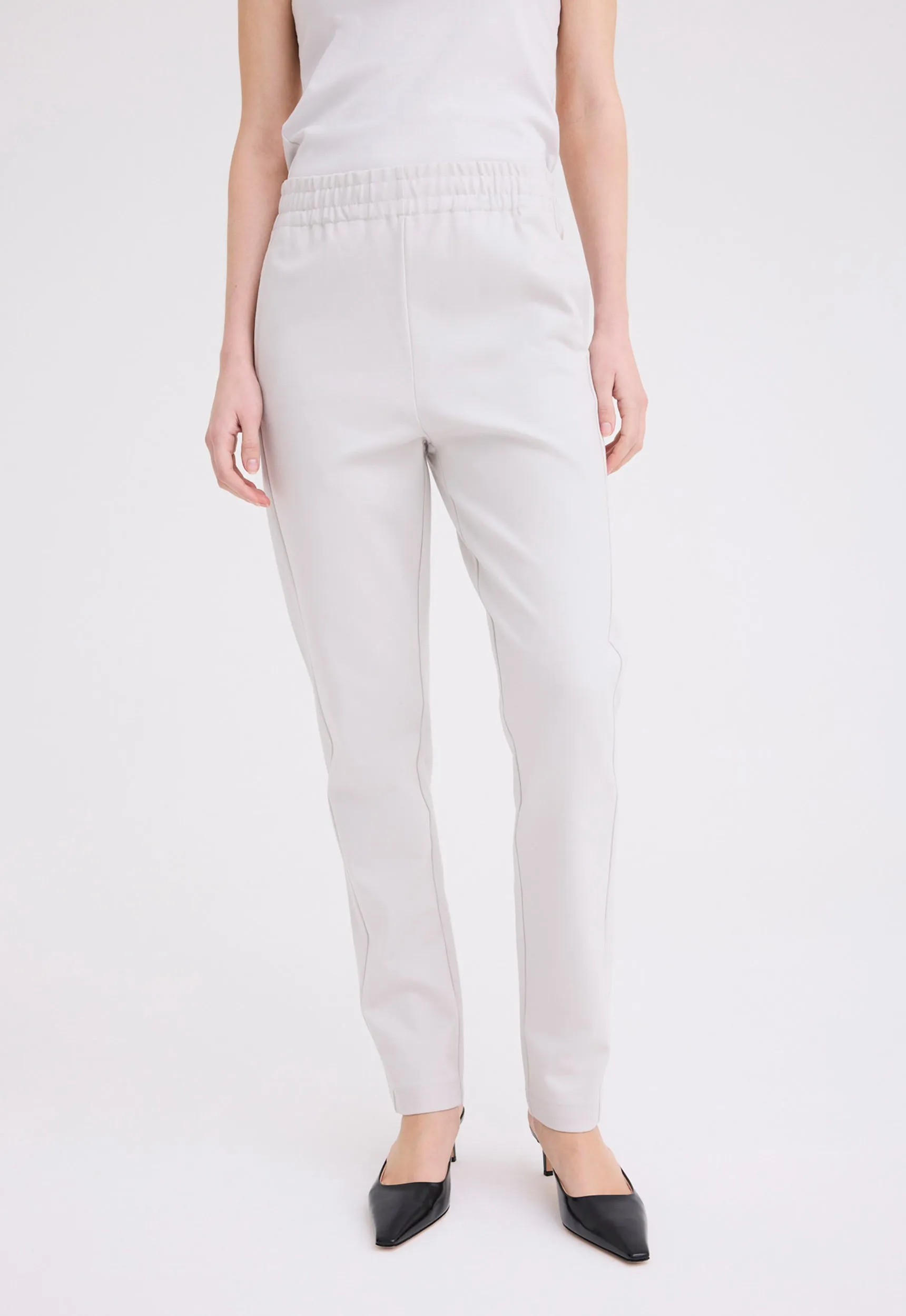 Cub Cotton Ponte Pant - Ghost White