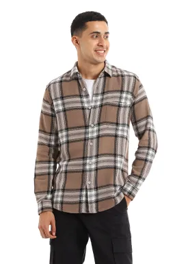 Dobby Check Stone Shirt