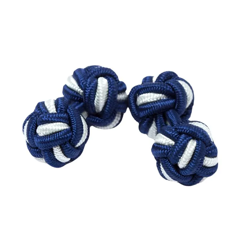 Dual Colored Knot Cufflinks