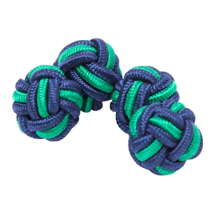 Dual Colored Knot Cufflinks