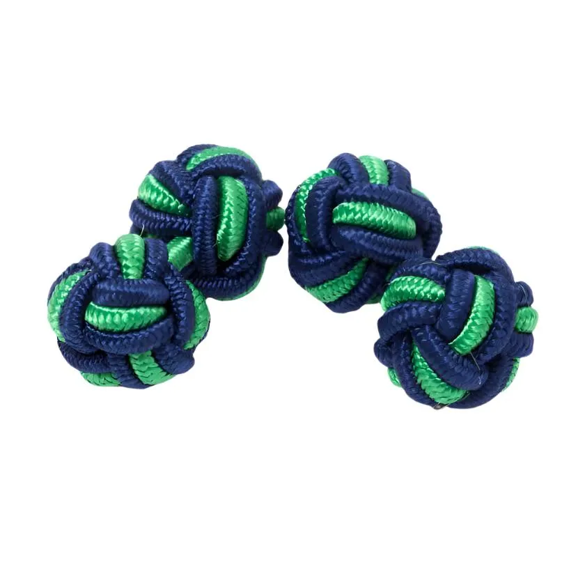 Dual Colored Knot Cufflinks