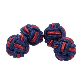 Dual Colored Knot Cufflinks