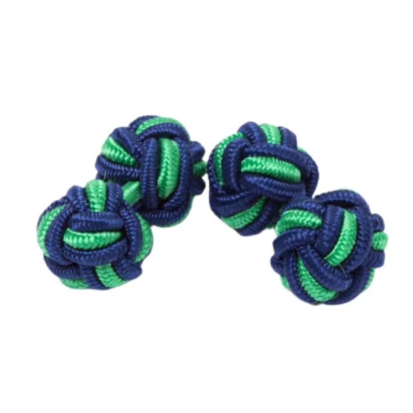 Dual Colored Knot Cufflinks