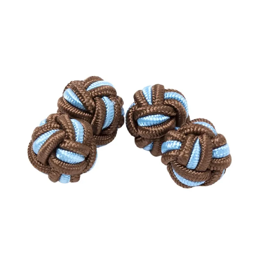 Dual Colored Knot Cufflinks