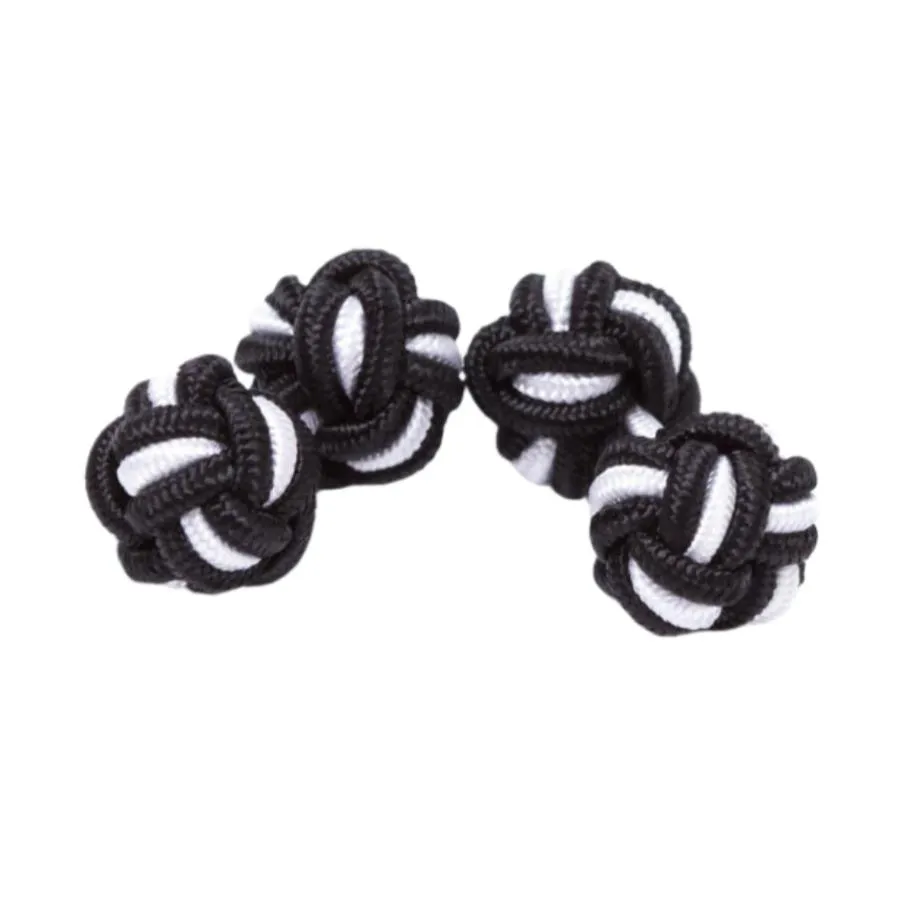 Dual Colored Knot Cufflinks