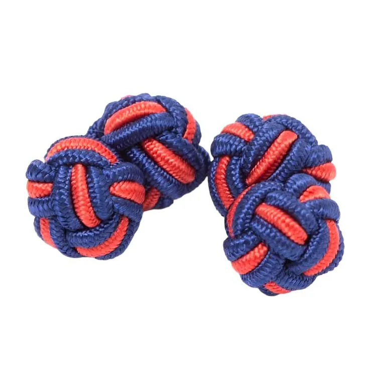 Dual Colored Knot Cufflinks