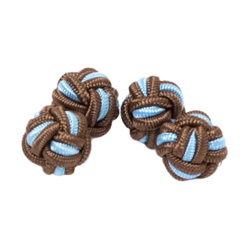 Dual Colored Knot Cufflinks