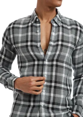 Dulet Gray Check shirt