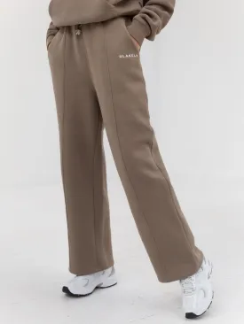 Wide Leg Brown Everyday Sweatpants