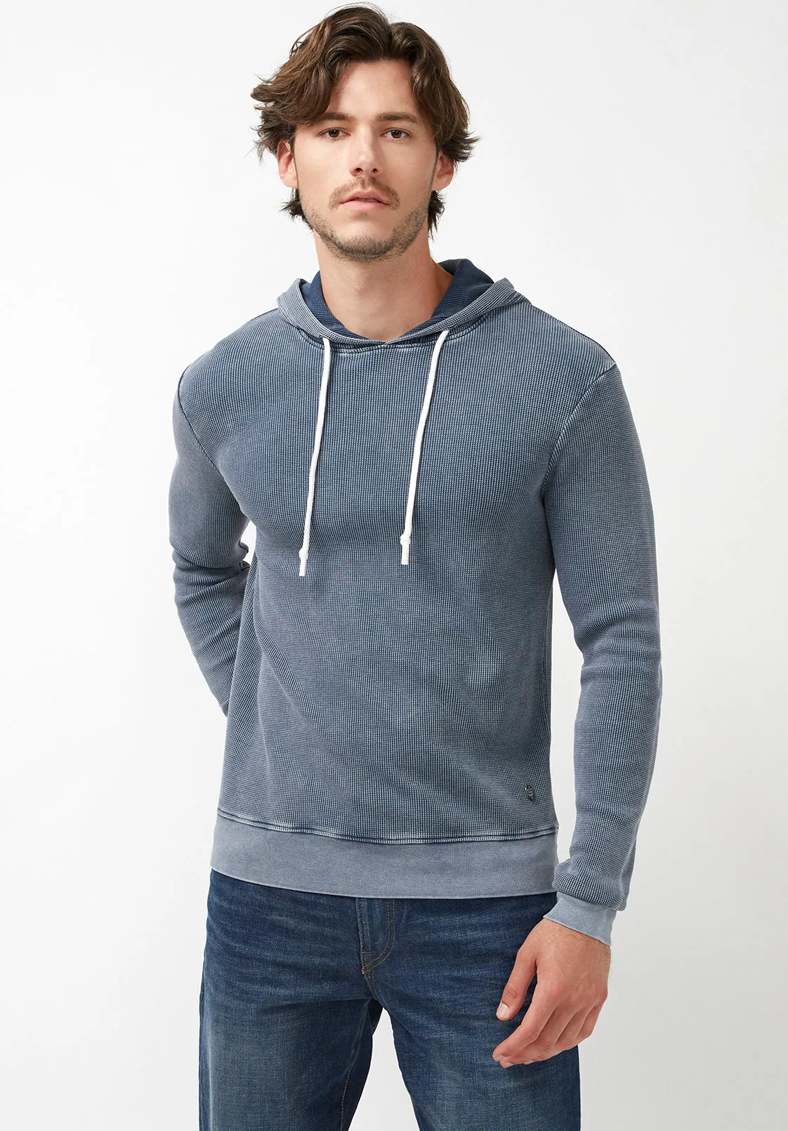 Kisamo Men's Light Weight Hoodie in Mood Blue - BM24028