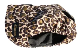 Leopard Female Dog Nappy - Poppers fastening