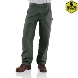 Loose Fit Washed Duck Double-Front Utility Work Pant