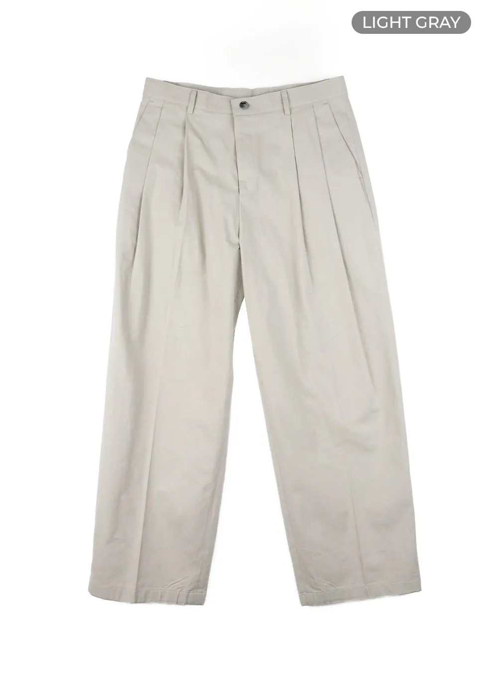 Men's Solid Cotton Suit Pants IA401