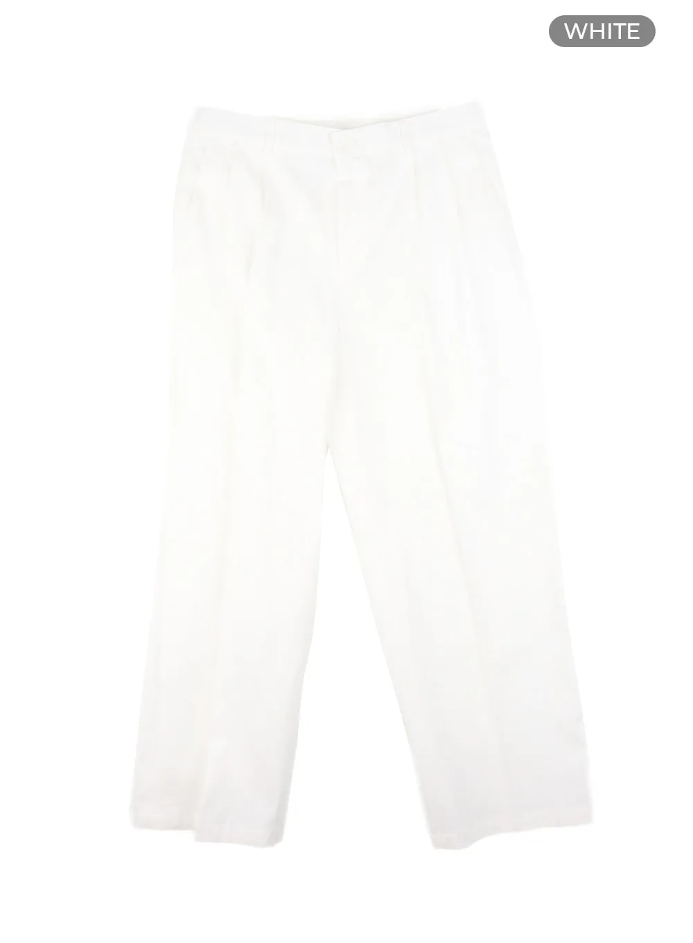 Men's Solid Cotton Suit Pants IA401