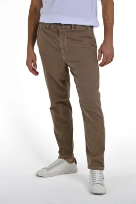 Pantaloni in cotone slim Groove Scilla Beige SS24