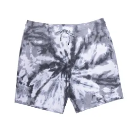 Peek A Nermal Sweat Shorts (Black Spiral Tie Dye)