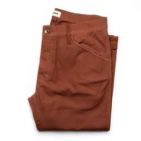 The Camp Pant in Rust Reverse Sateen