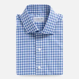 The Cobalt Thomas Mason Terranova Plaid Custom Shirt